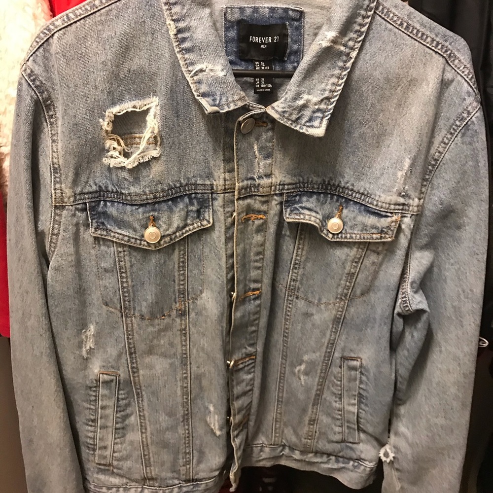 Oversized jean jacket